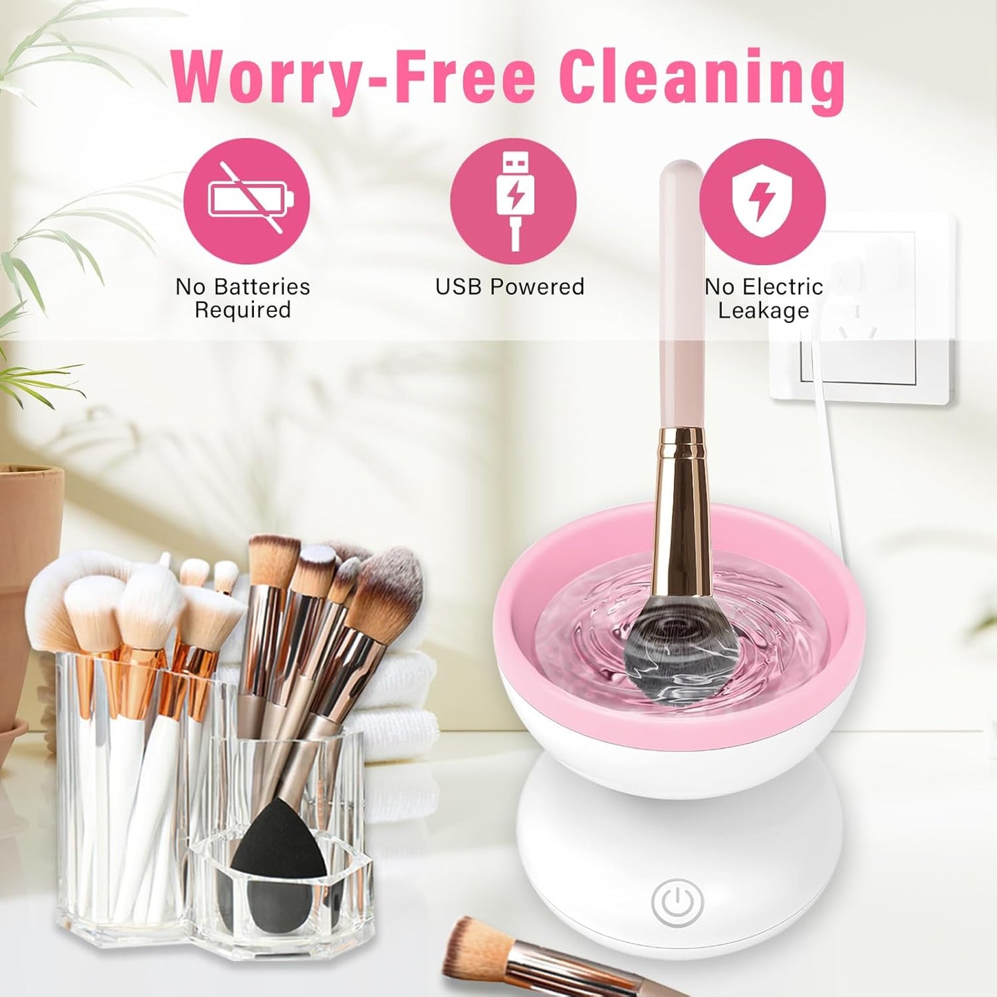 Electric Makeup Brush Cleaner Machine (Automatic) - Mr Mega Store 
