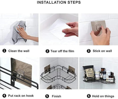 Corner Bathroom shelves