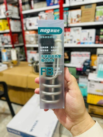 Portable 2000W Water Heating Rod - 1 Pc Stainless Steel Immersion Heater